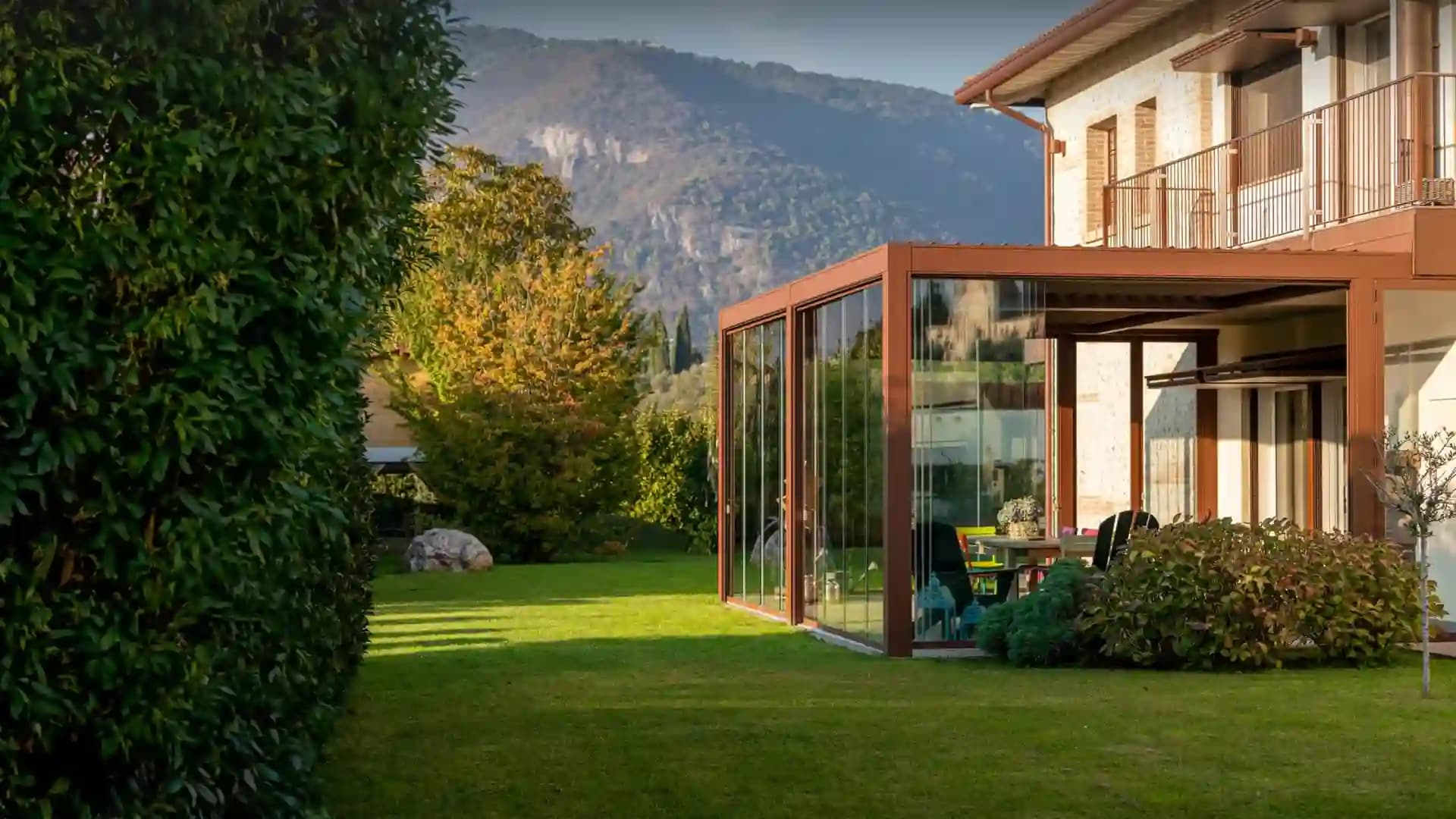 Outdoor terrace with pergola
