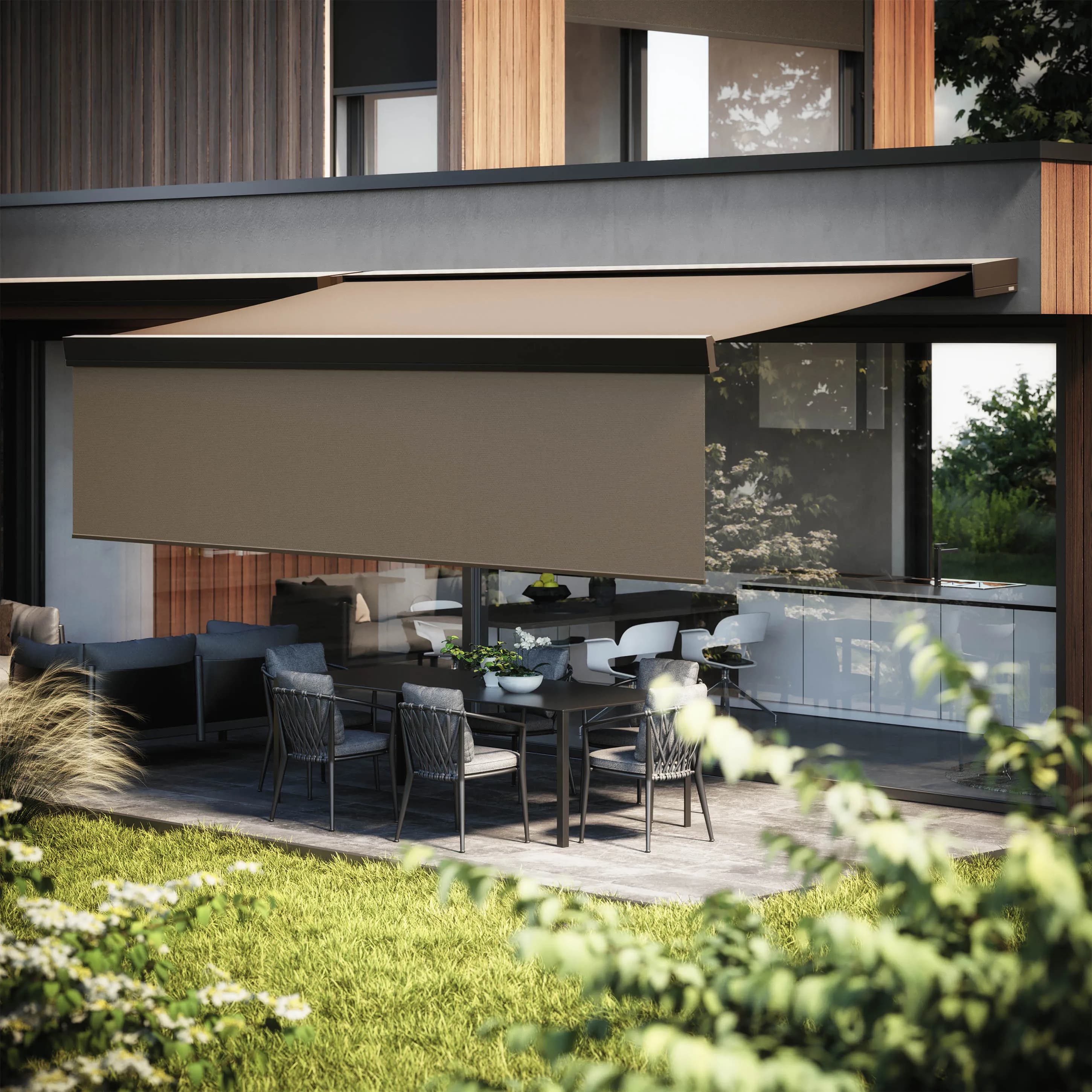 AP-530 Arm Awning with Motorised Valance