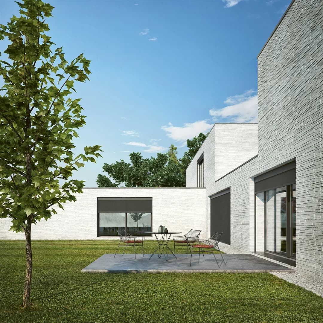 AP-220 Motorized Zip-Screen Pergola detail