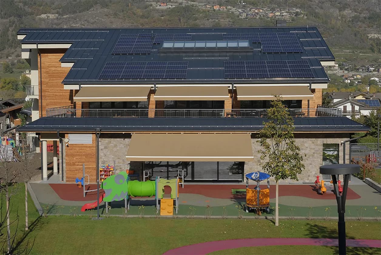 An open-air classroom in the Aosta Valley